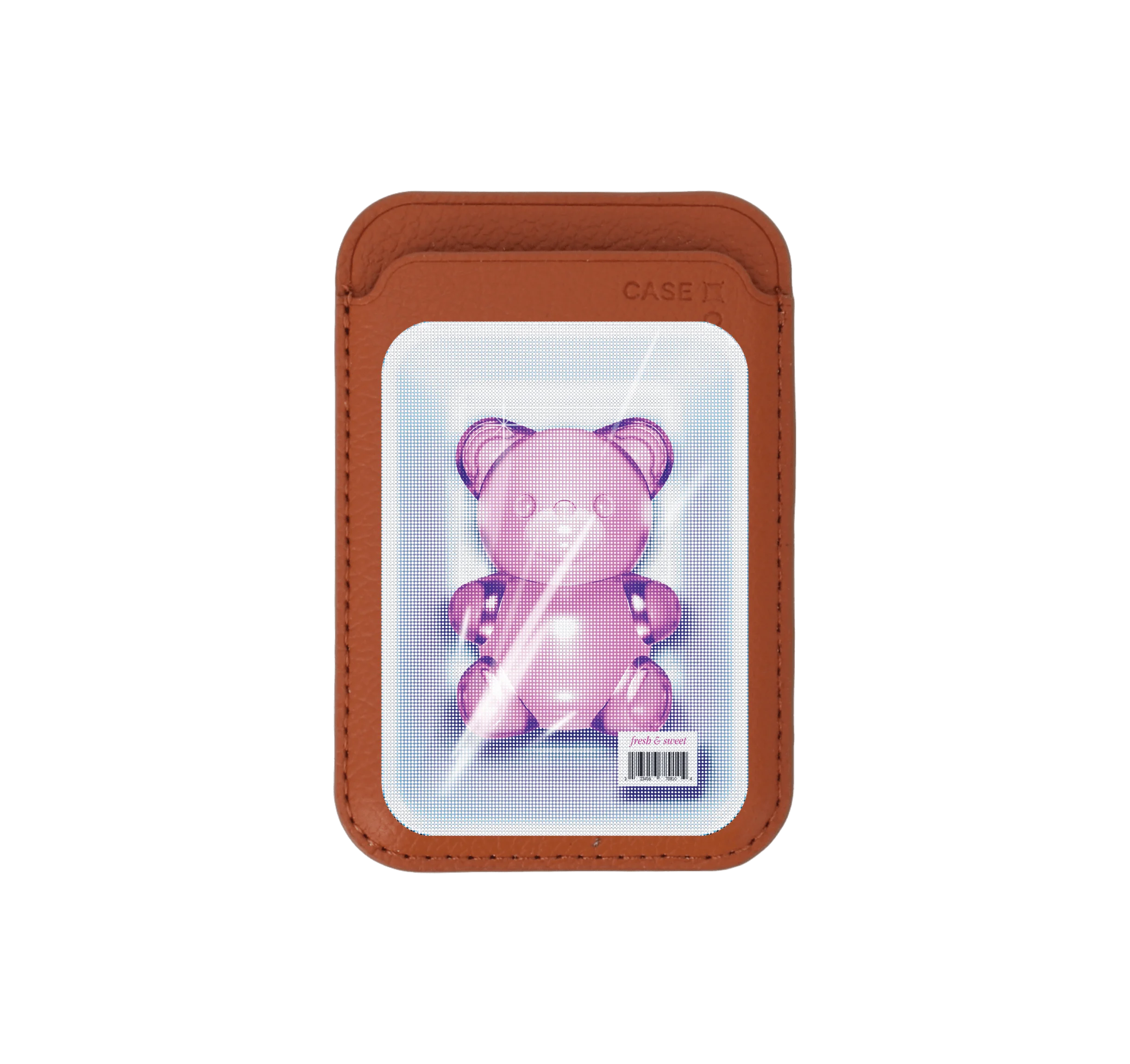 กระเป๋าใส่บัตร magsafe น้ำตาล หมีเยลลี่แพ็กสูญญากาศ